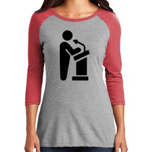 TriBlend Women's 3/4 Raglan Tee Thumbnail