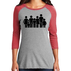 TriBlend Women's 3/4 Raglan Tee Thumbnail