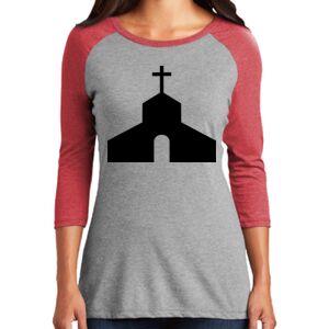TriBlend Women's 3/4 Raglan Tee Thumbnail