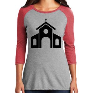 TriBlend Women's 3/4 Raglan Tee Thumbnail