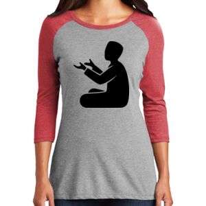 TriBlend Women's 3/4 Raglan Tee Thumbnail
