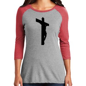 TriBlend Women's 3/4 Raglan Tee Thumbnail