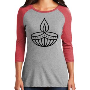 TriBlend Women's 3/4 Raglan Tee Thumbnail