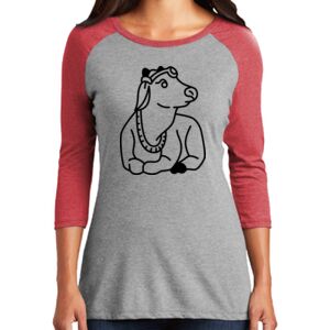 TriBlend Women's 3/4 Raglan Tee Thumbnail