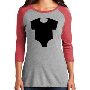 TriBlend Women's 3/4 Raglan Tee Thumbnail
