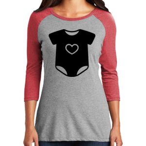 TriBlend Women's 3/4 Raglan Tee Thumbnail