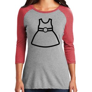 TriBlend Women's 3/4 Raglan Tee Thumbnail