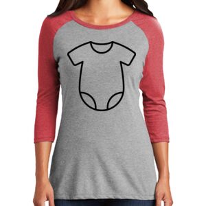 TriBlend Women's 3/4 Raglan Tee Thumbnail