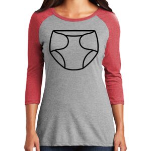 TriBlend Women's 3/4 Raglan Tee Thumbnail