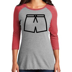 TriBlend Women's 3/4 Raglan Tee Thumbnail