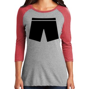 TriBlend Women's 3/4 Raglan Tee Thumbnail