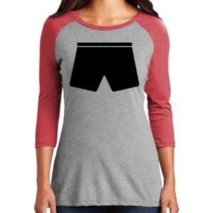 TriBlend Women's 3/4 Raglan Tee Thumbnail