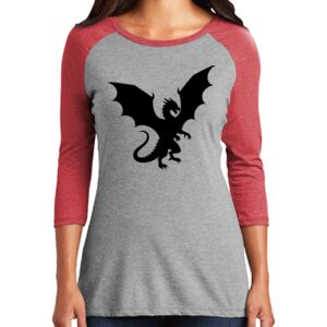 TriBlend Women's 3/4 Raglan Tee Thumbnail