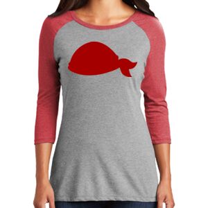 TriBlend Women's 3/4 Raglan Tee Thumbnail