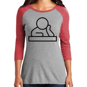 TriBlend Women's 3/4 Raglan Tee Thumbnail