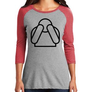 TriBlend Women's 3/4 Raglan Tee Thumbnail