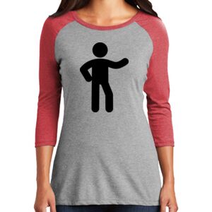 TriBlend Women's 3/4 Raglan Tee Thumbnail