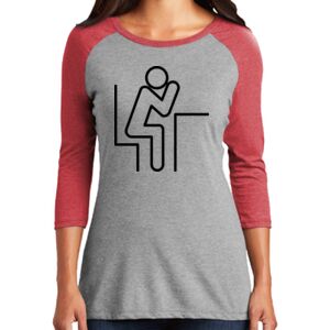 TriBlend Women's 3/4 Raglan Tee Thumbnail