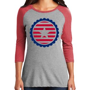 TriBlend Women's 3/4 Raglan Tee Thumbnail