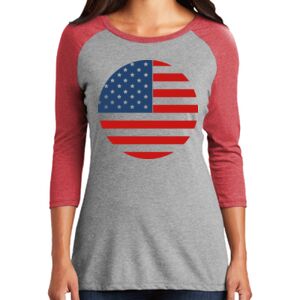TriBlend Women's 3/4 Raglan Tee Thumbnail