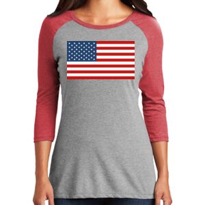TriBlend Women's 3/4 Raglan Tee Thumbnail