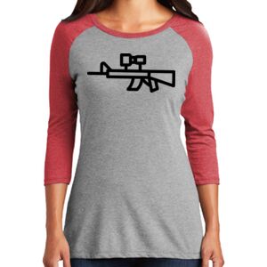TriBlend Women's 3/4 Raglan Tee Thumbnail