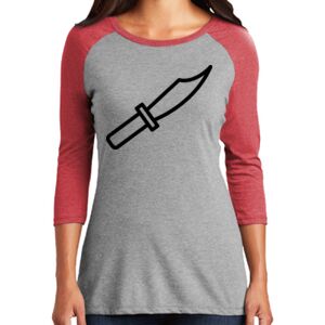 TriBlend Women's 3/4 Raglan Tee Thumbnail