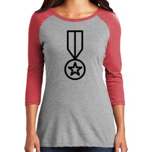 TriBlend Women's 3/4 Raglan Tee Thumbnail