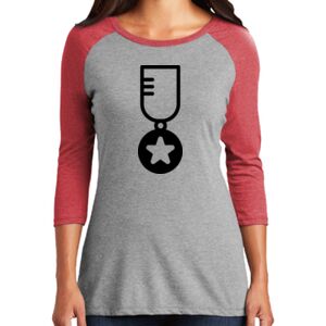 TriBlend Women's 3/4 Raglan Tee Thumbnail