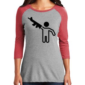 TriBlend Women's 3/4 Raglan Tee Thumbnail