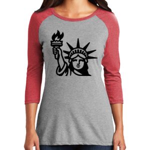 TriBlend Women's 3/4 Raglan Tee Thumbnail