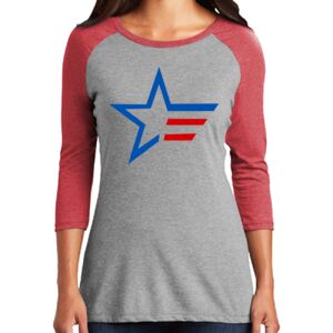 TriBlend Women's 3/4 Raglan Tee Thumbnail
