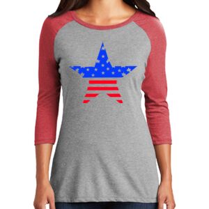 TriBlend Women's 3/4 Raglan Tee Thumbnail