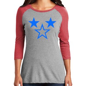 TriBlend Women's 3/4 Raglan Tee Thumbnail