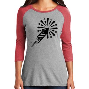 TriBlend Women's 3/4 Raglan Tee Thumbnail