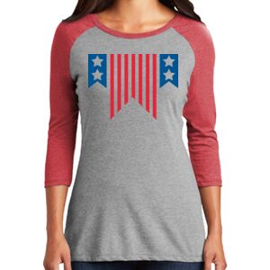 TriBlend Women's 3/4 Raglan Tee Thumbnail