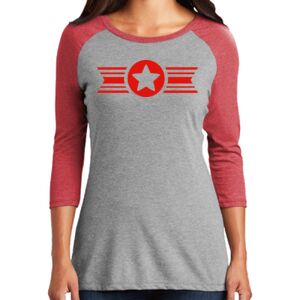 TriBlend Women's 3/4 Raglan Tee Thumbnail