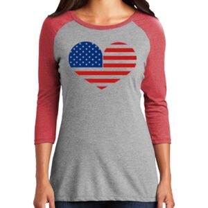 TriBlend Women's 3/4 Raglan Tee Thumbnail