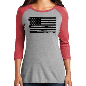 TriBlend Women's 3/4 Raglan Tee Thumbnail