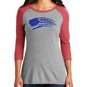 TriBlend Women's 3/4 Raglan Tee Thumbnail