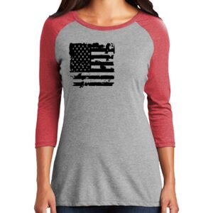 TriBlend Women's 3/4 Raglan Tee Thumbnail