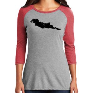 TriBlend Women's 3/4 Raglan Tee Thumbnail