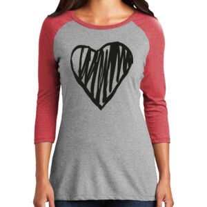 TriBlend Women's 3/4 Raglan Tee Thumbnail